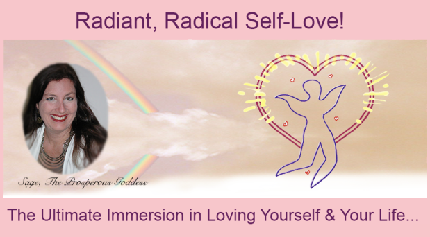 Radiant Radical Self-Love Immersion pink banner Sage